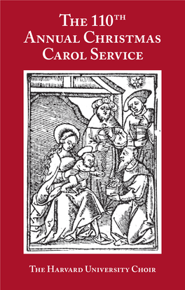 The 110 Th Annual Christmas Carol Service