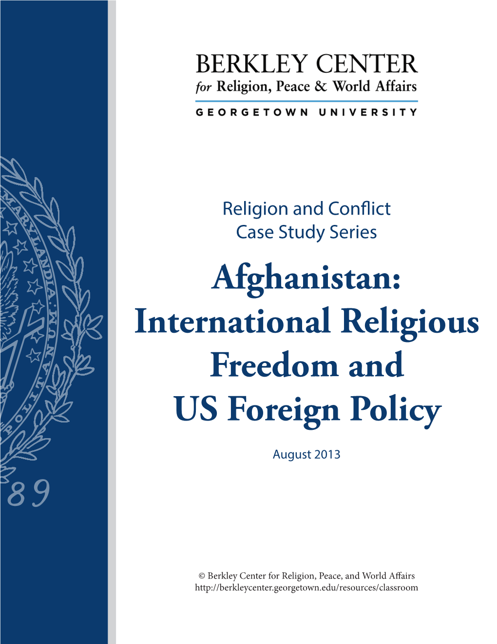 Afghanistan: International Religious Freedom and US Foreign Policy