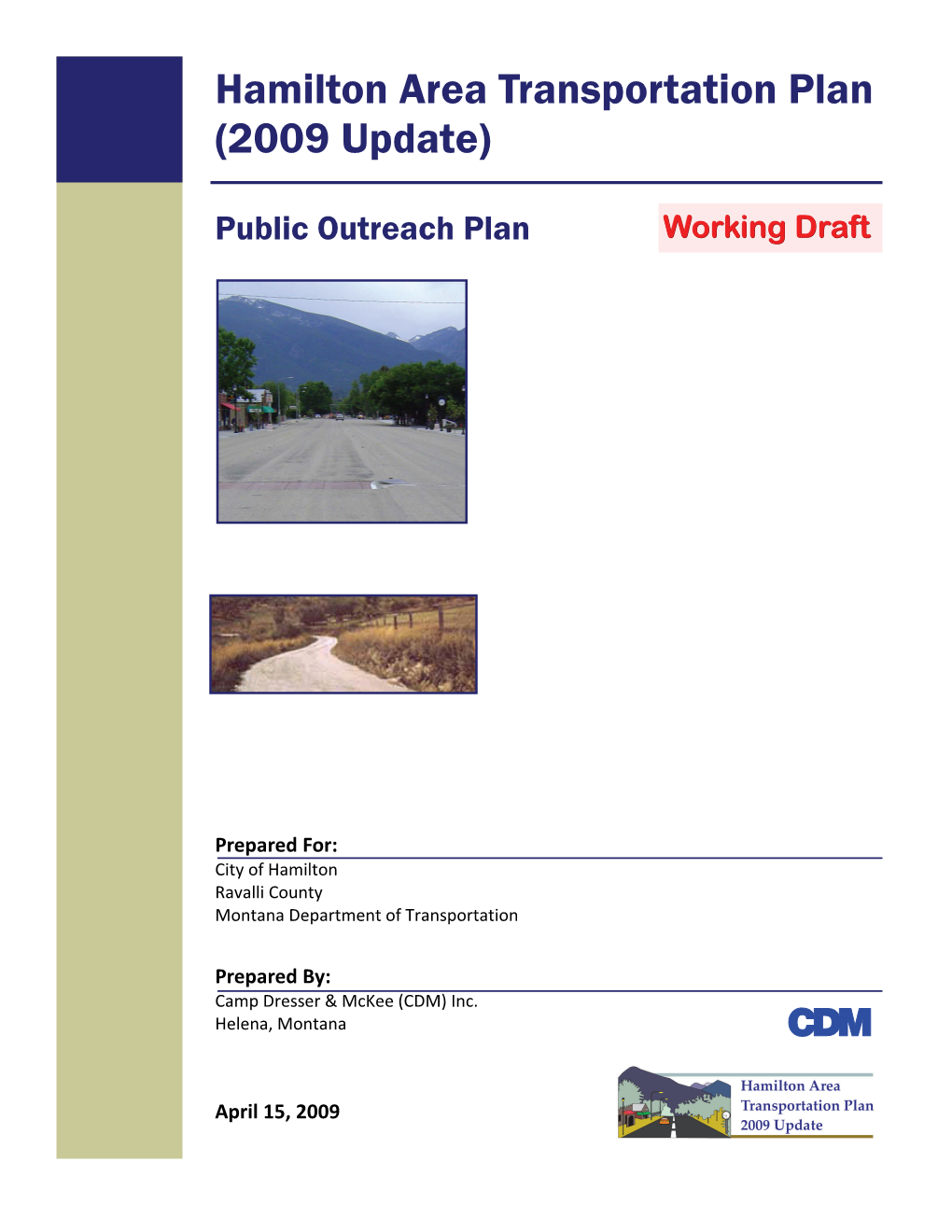 Public Outreach Plan Working Draft