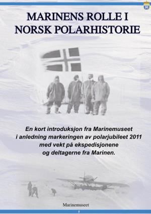 Marinens Rolle I Norsk Polarhistorie