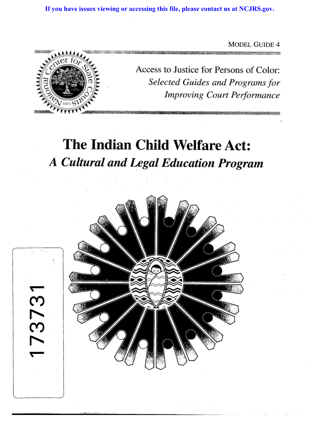 The Indian Child Welfare Act: a Cultural and Legal Education Program