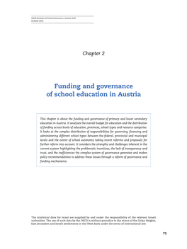 Funding and Governance of School Education in Austria