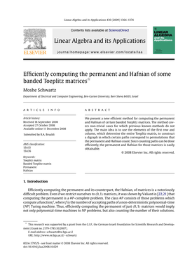 Efficiently Computing the Permanent and Hafnian of Some Banded Toeplitz Matrices
