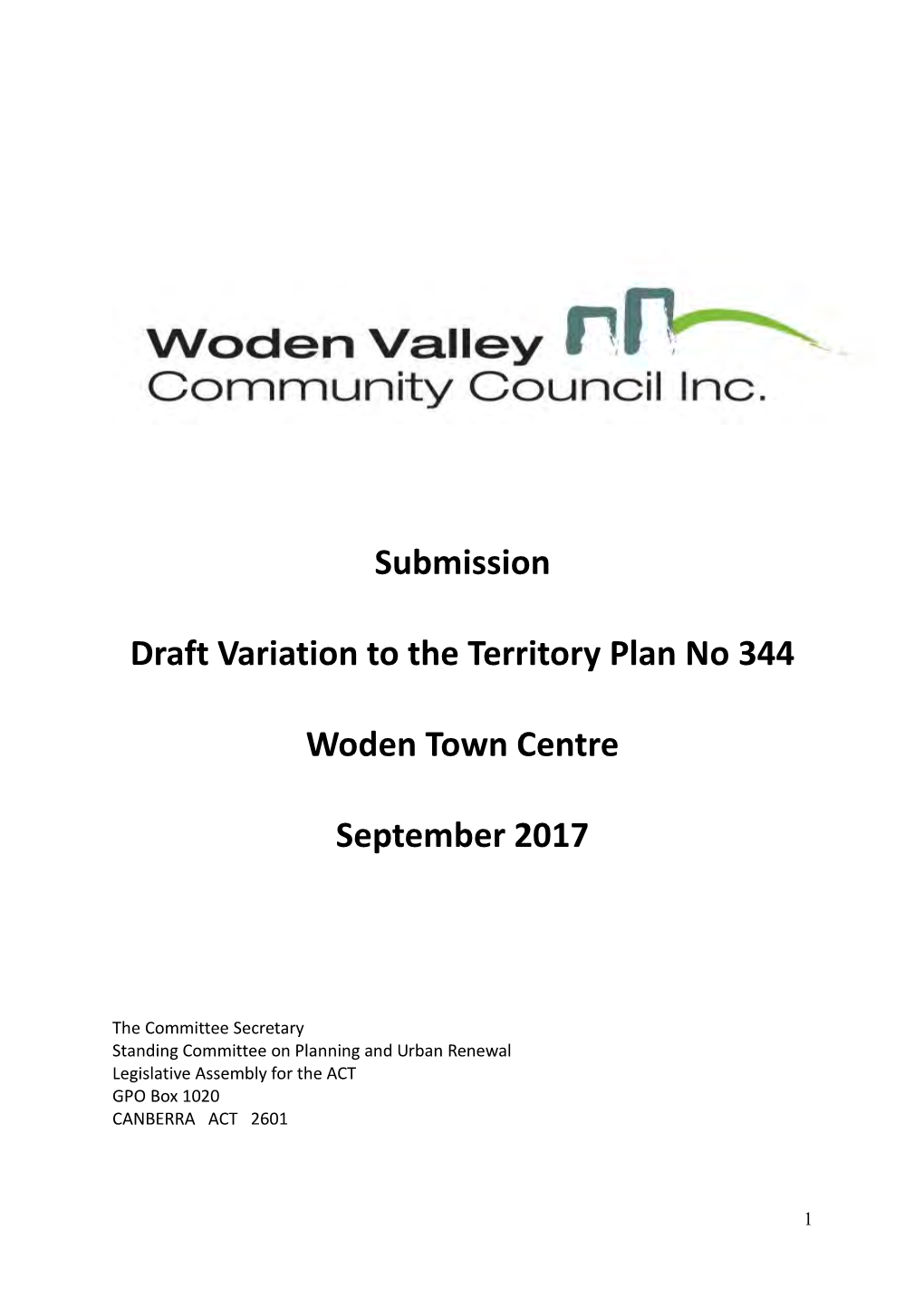 Draft Variation to the Territory Plan No 344