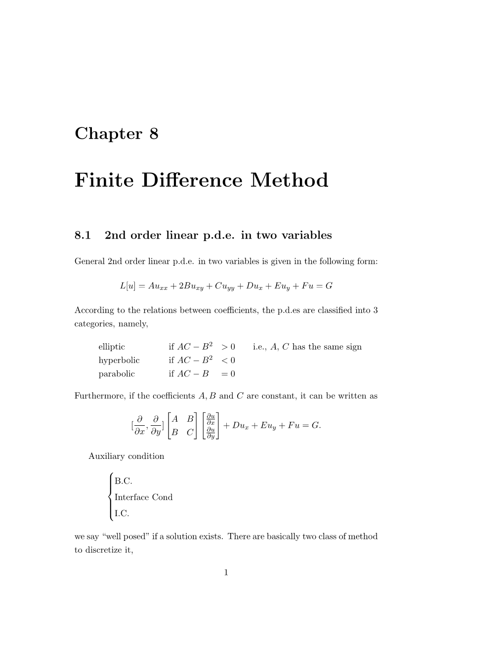 Finite Difference Method