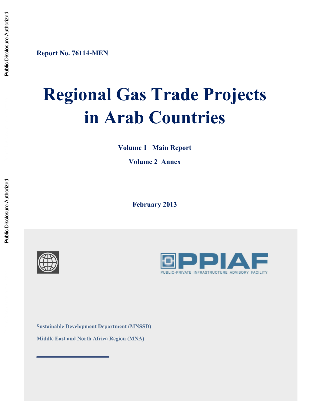 Regional Gas Trade Projects in Arab Countries