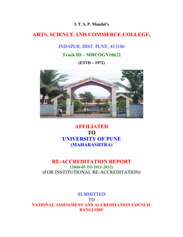 Arts, Science and Commerce College, Affiliated To