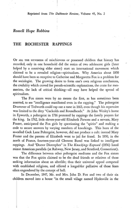 The Rochester Rappings