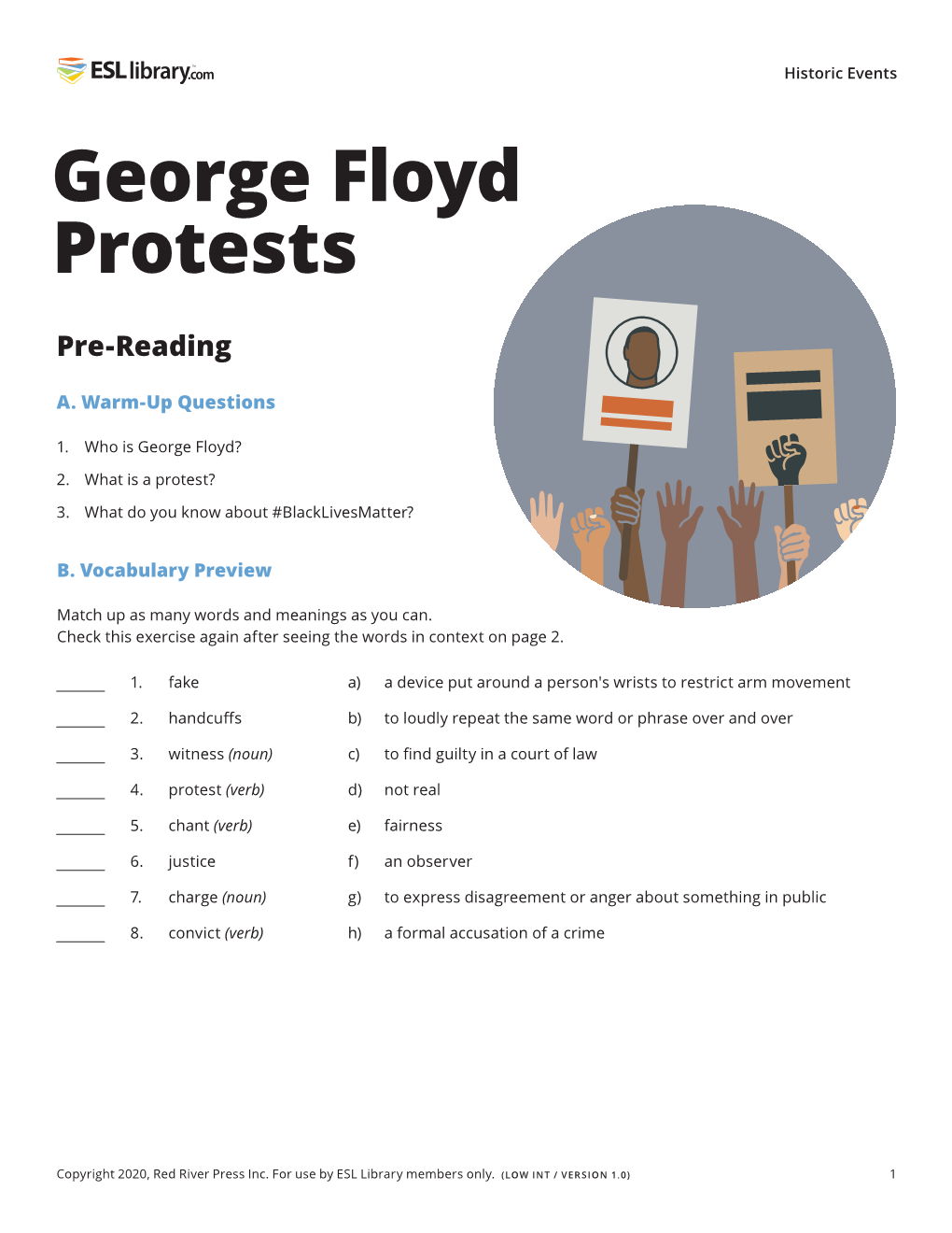 George Floyd Protests – Historic Events – ESL Library