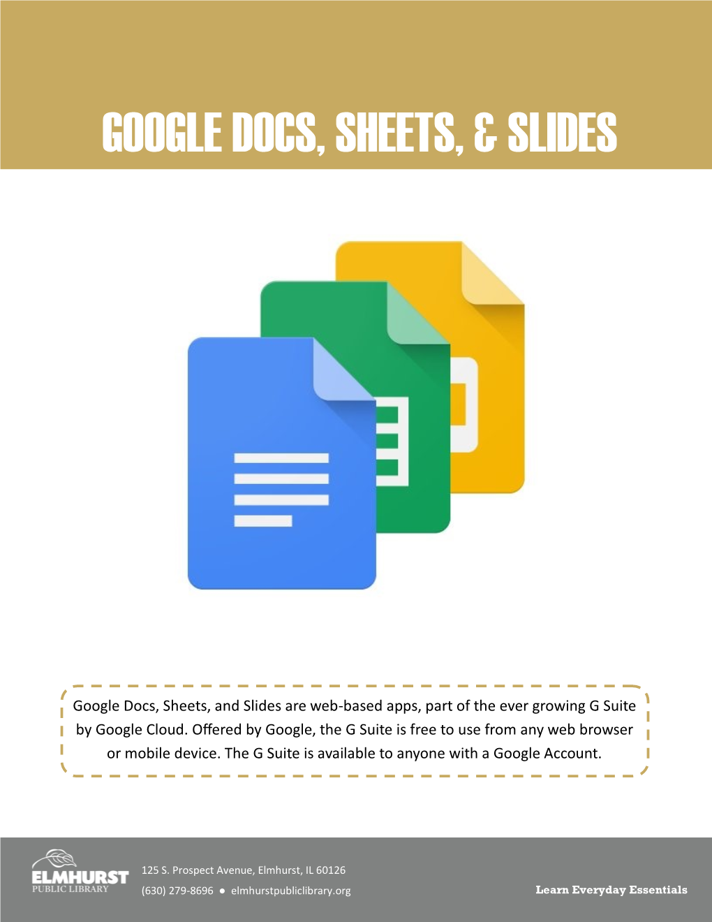 Google Docs, Sheets, & Slides