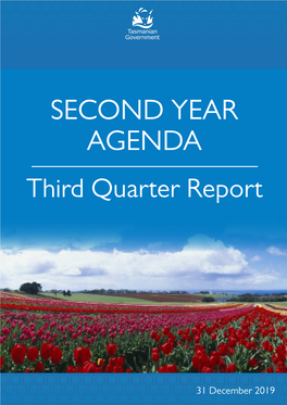 SECOND YEAR AGENDA Third Quarter Report