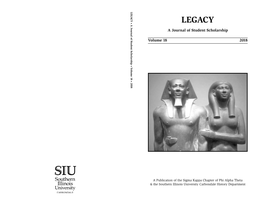 Legacy, Vol. 18, 2018