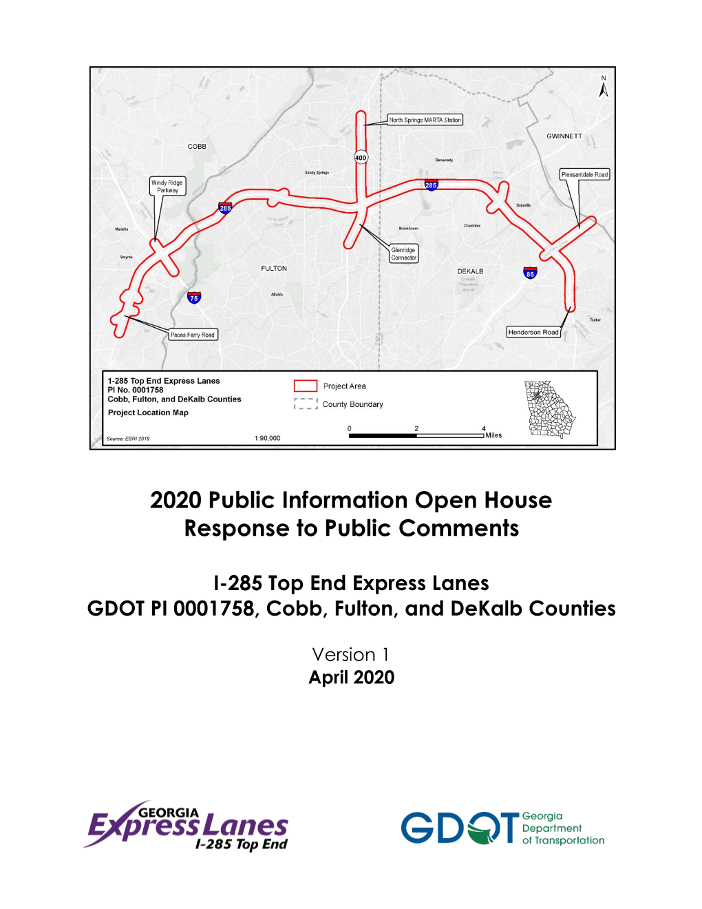 2020 Public Information Open House Response to Public Comments