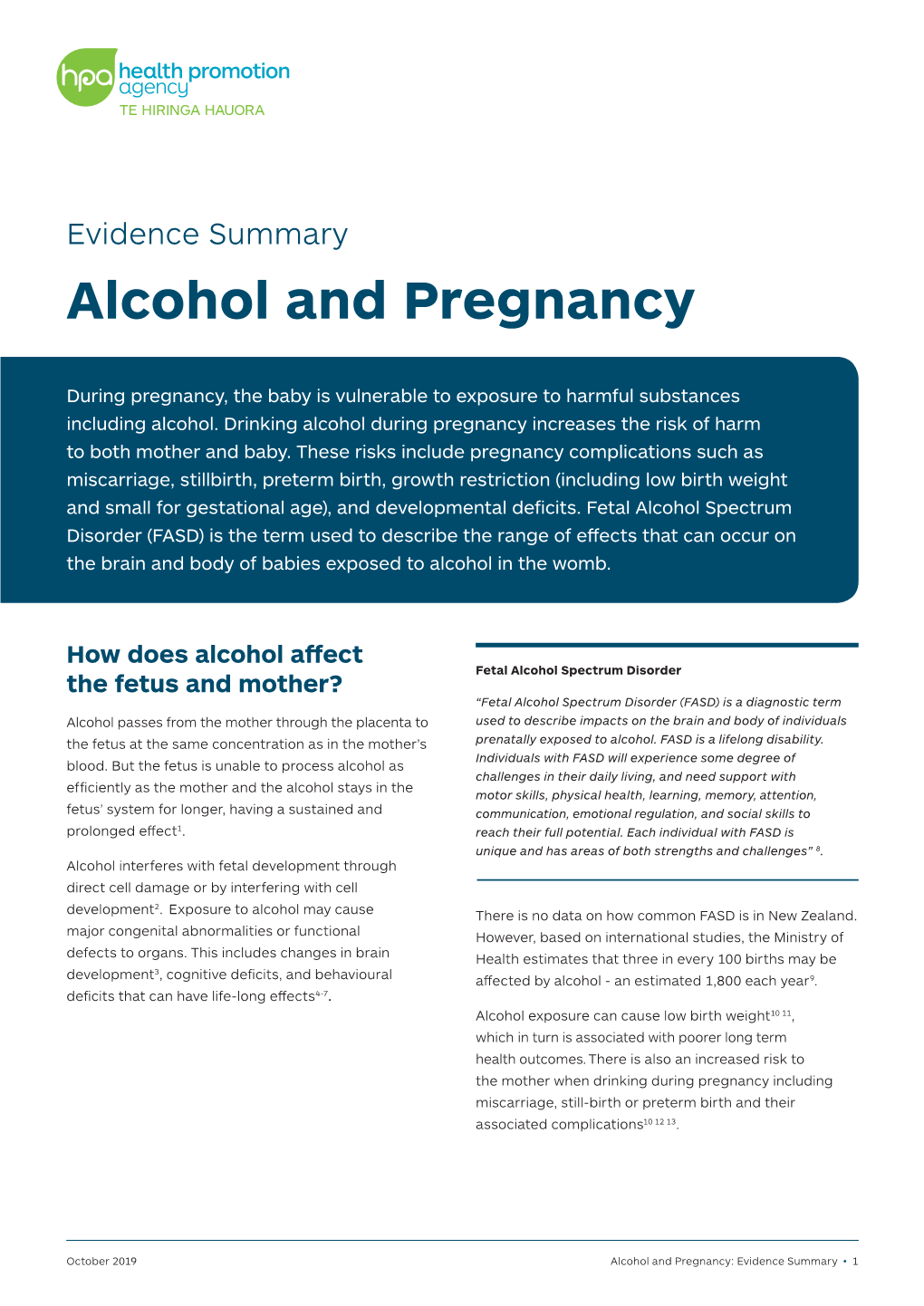 Alcohol and Pregnancy