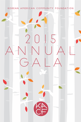 2015 Annual Gala