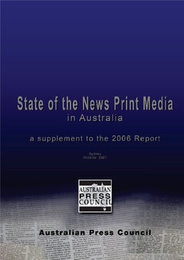 Download State of the News Print Media 2007
