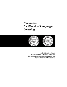 Standards for Classical Language Learning