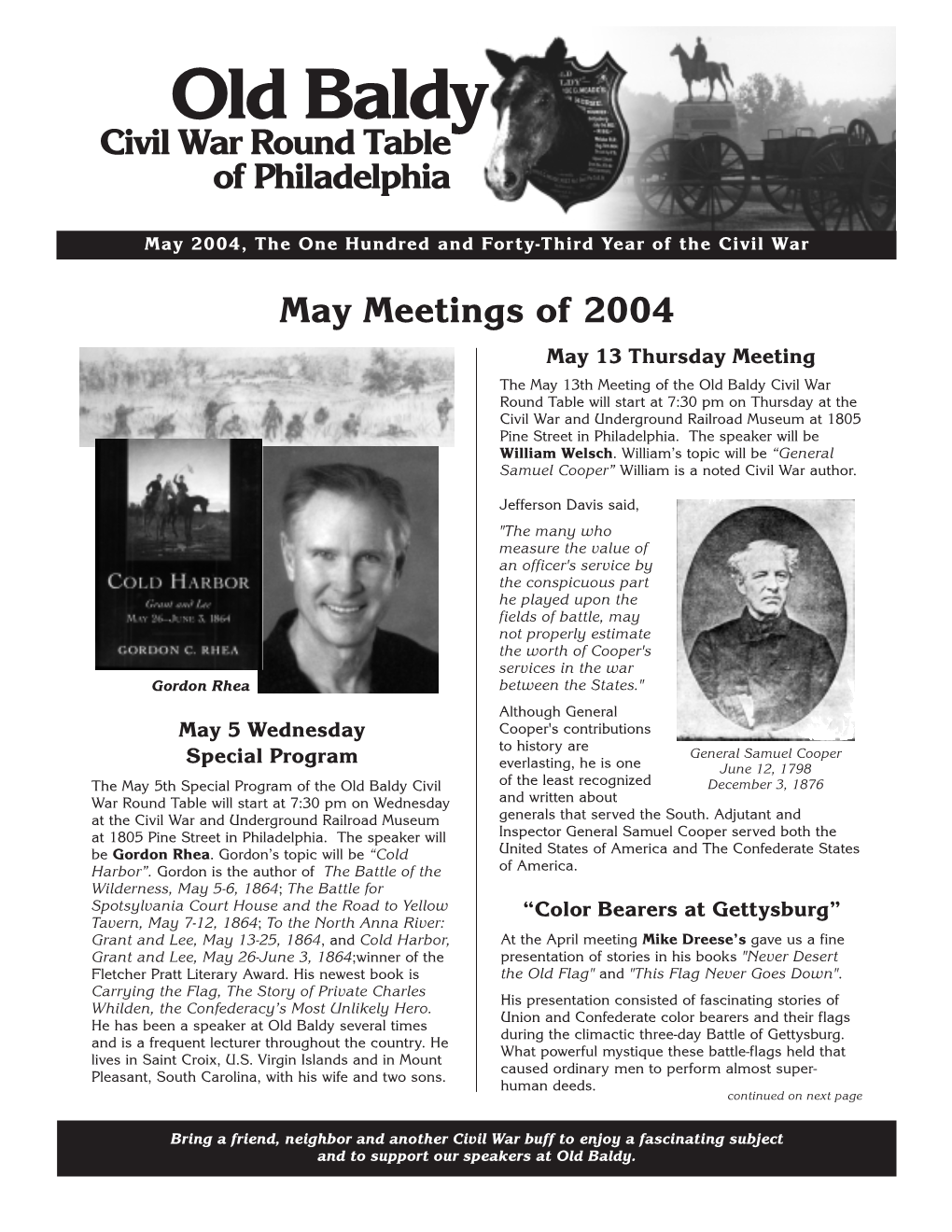 May 2004 Newsletter