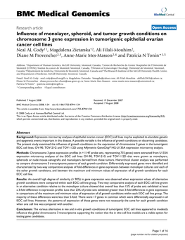 Influence of Monolayer, Spheroid, and Tumor Growth Conditions On