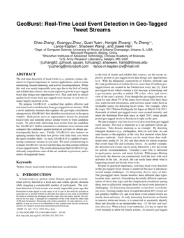 Geoburst: Real-Time Local Event Detection in Geo-Tagged Tweet Streams