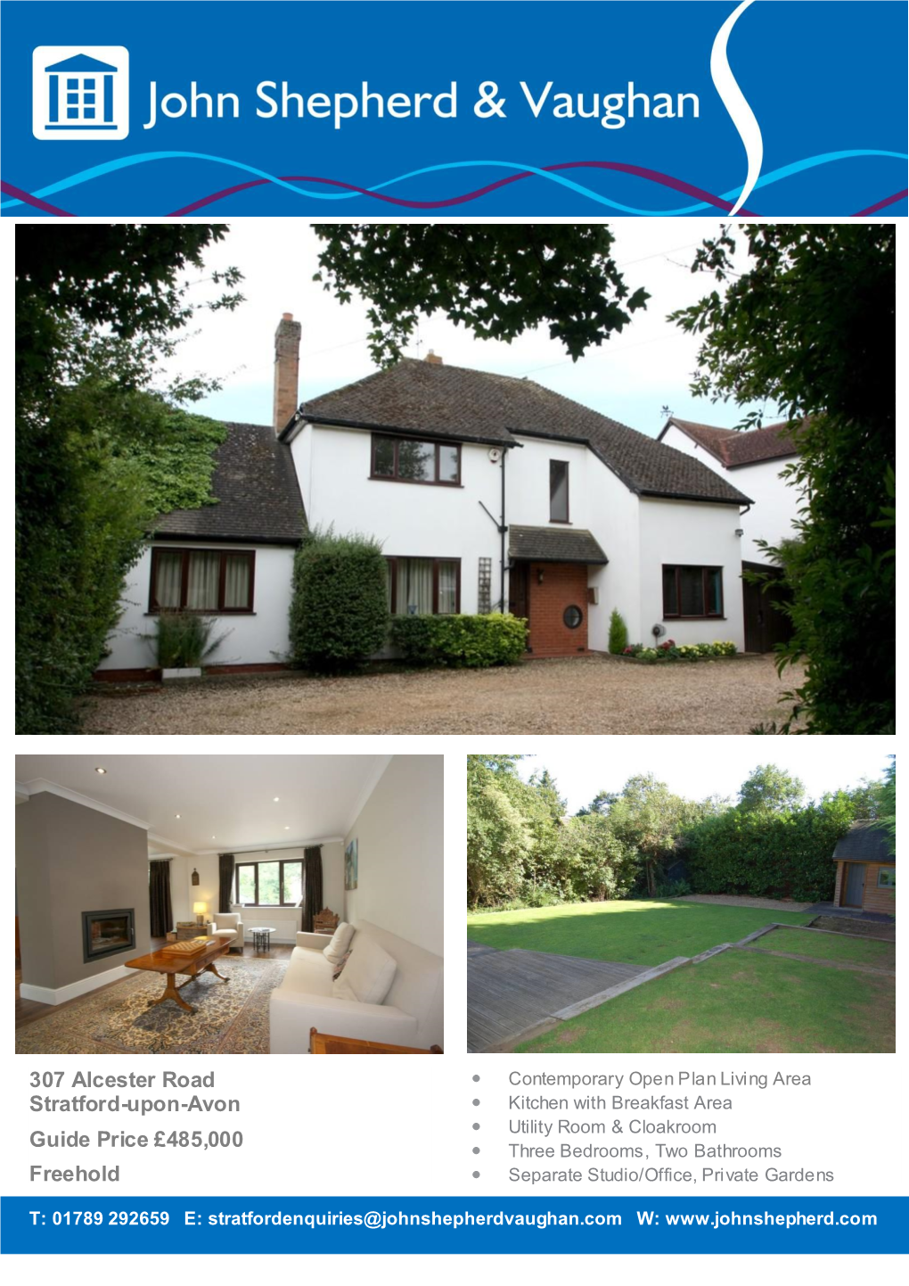 307 Alcester Road Stratford-Upon-Avon Guide Price