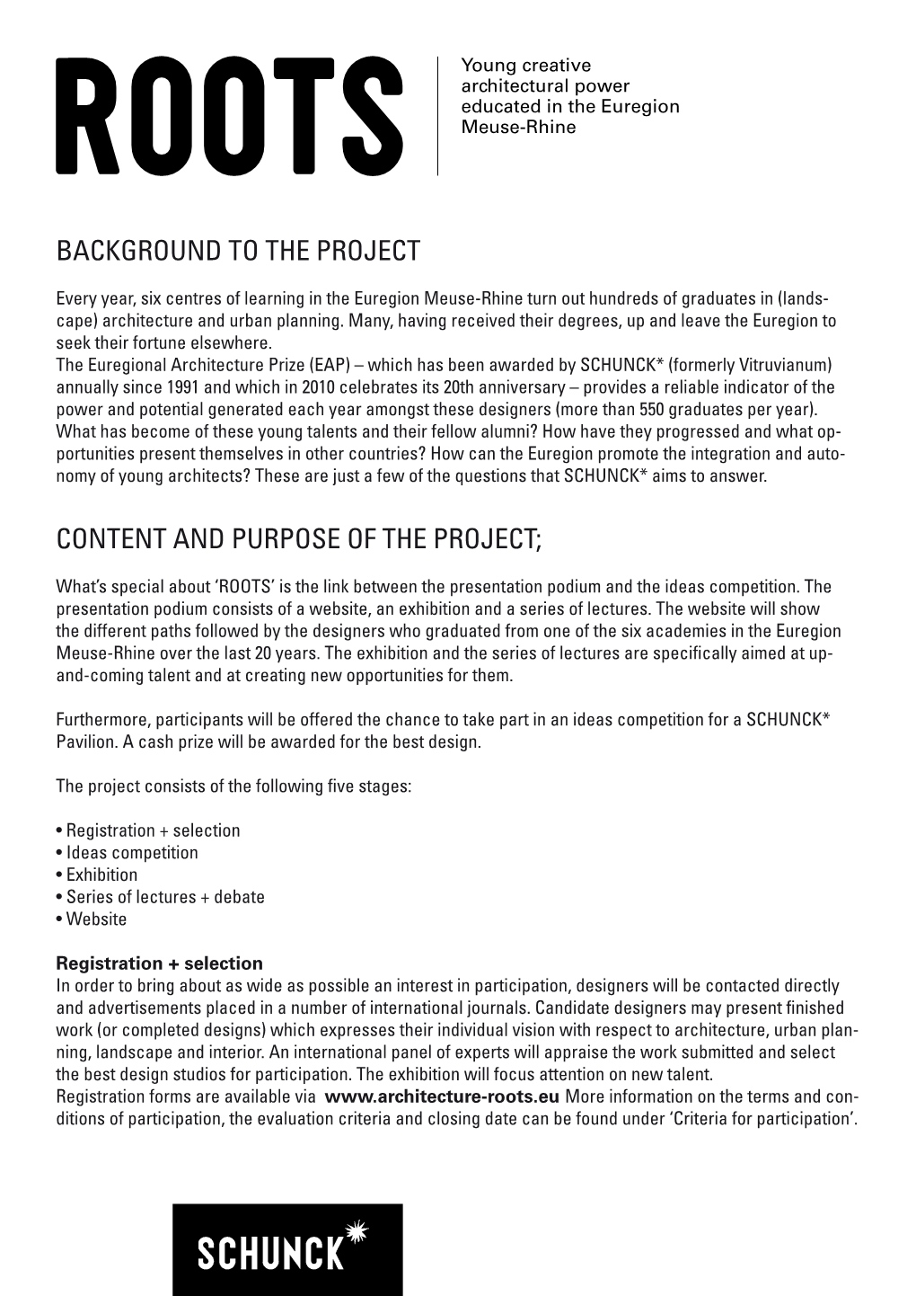 Background to the Project Content and Purpose of the Project;