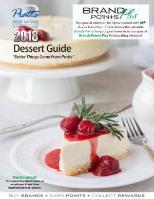 Dessert Guide “Better Things Come from Pratts”