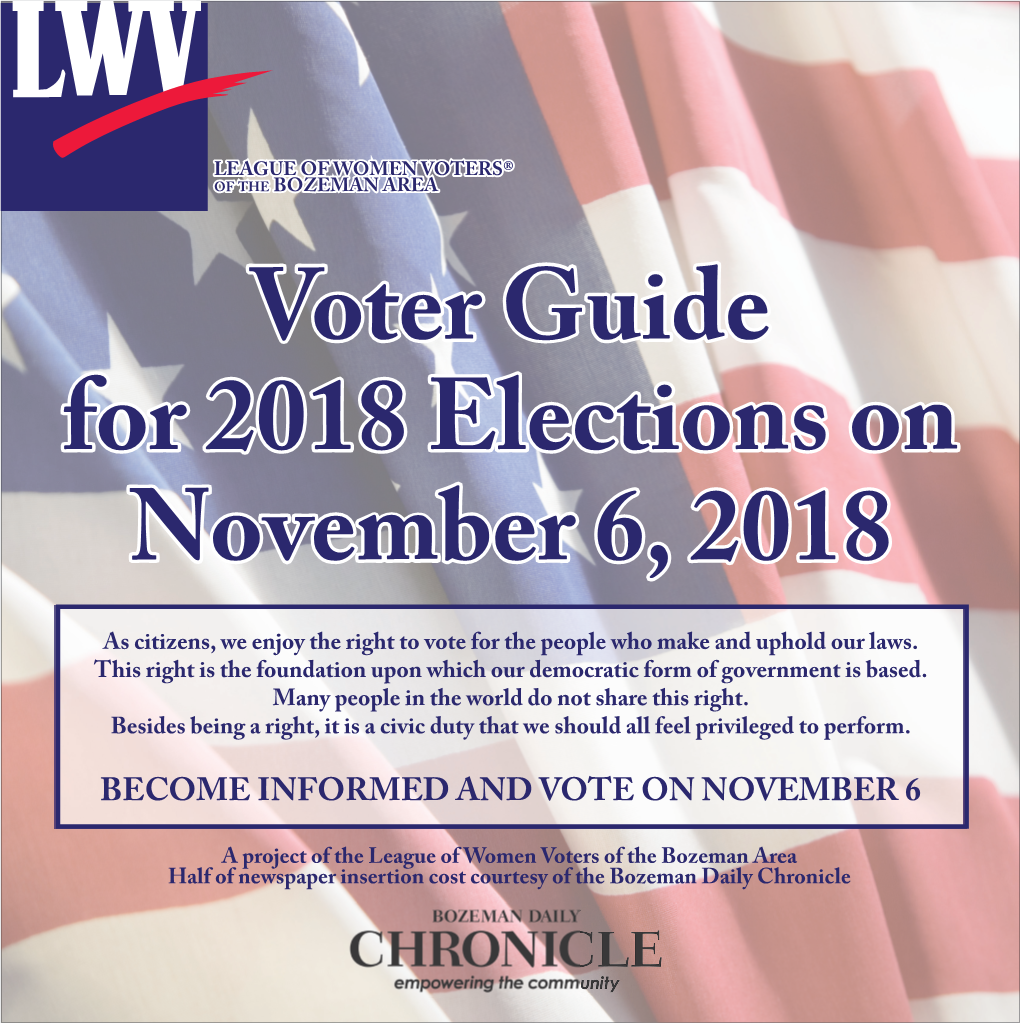 Become Informed and Vote on November 6