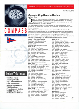 COMPASS • Newsletter of the South Shore Yacht Club, Milwaukee, Wisconsin