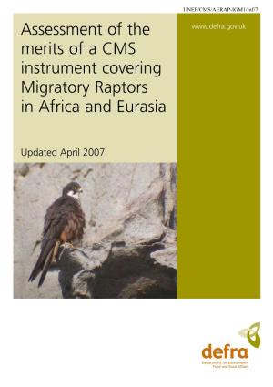 Assessment of the Merits of a CMS Instrument Covering Migratory Raptors in Africa and Eurasia