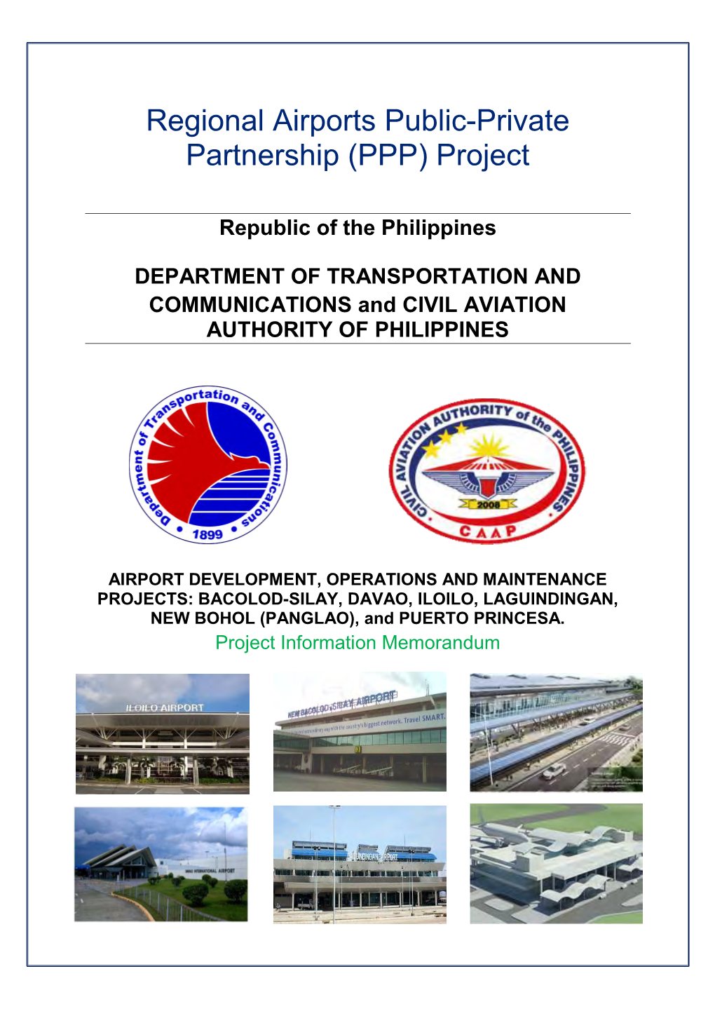 Regional Airports Public-Private Partnership (PPP) Project