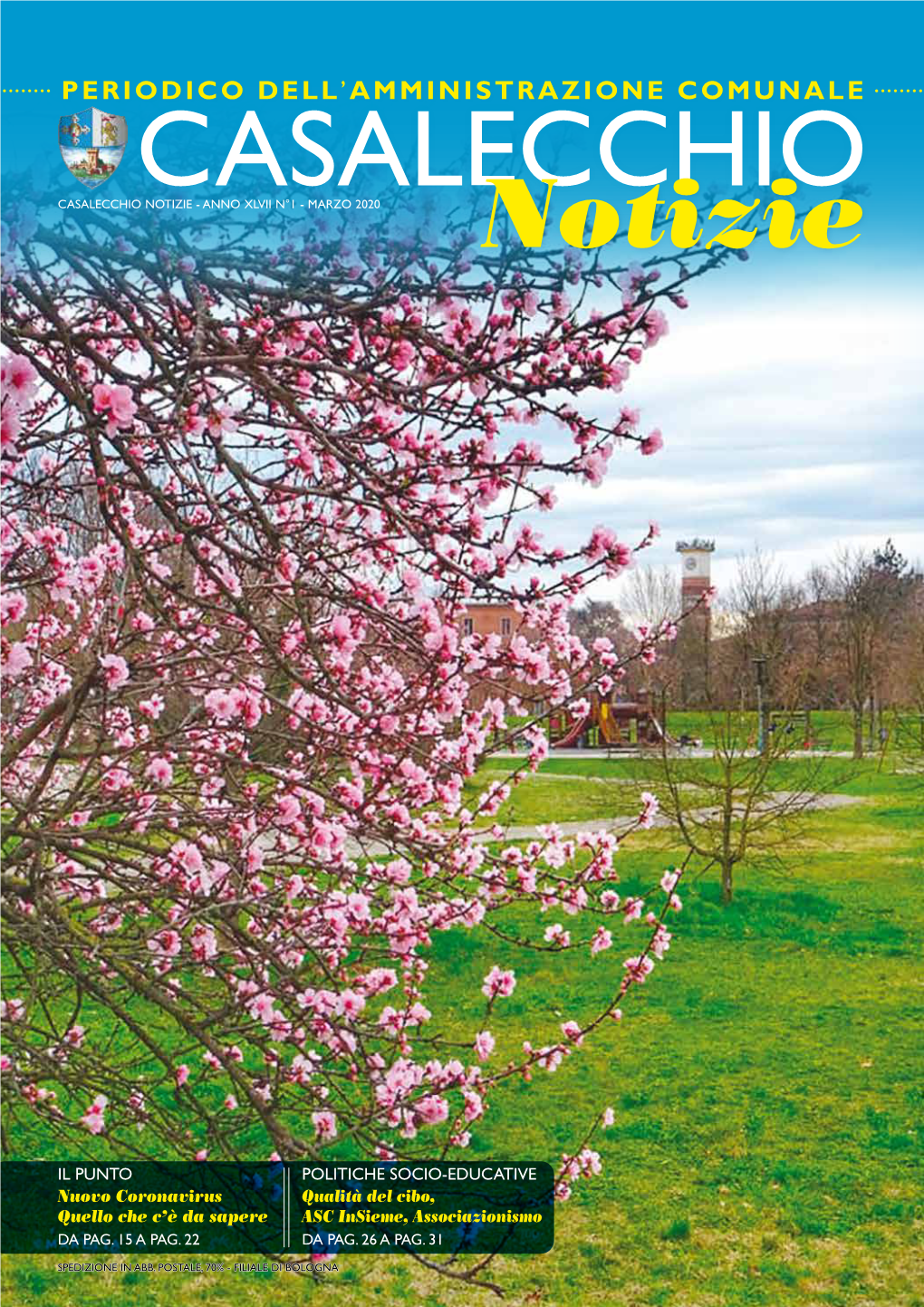 NOTIZIE - ANNO XLVII N°1 - MARZO 2020 Notizie