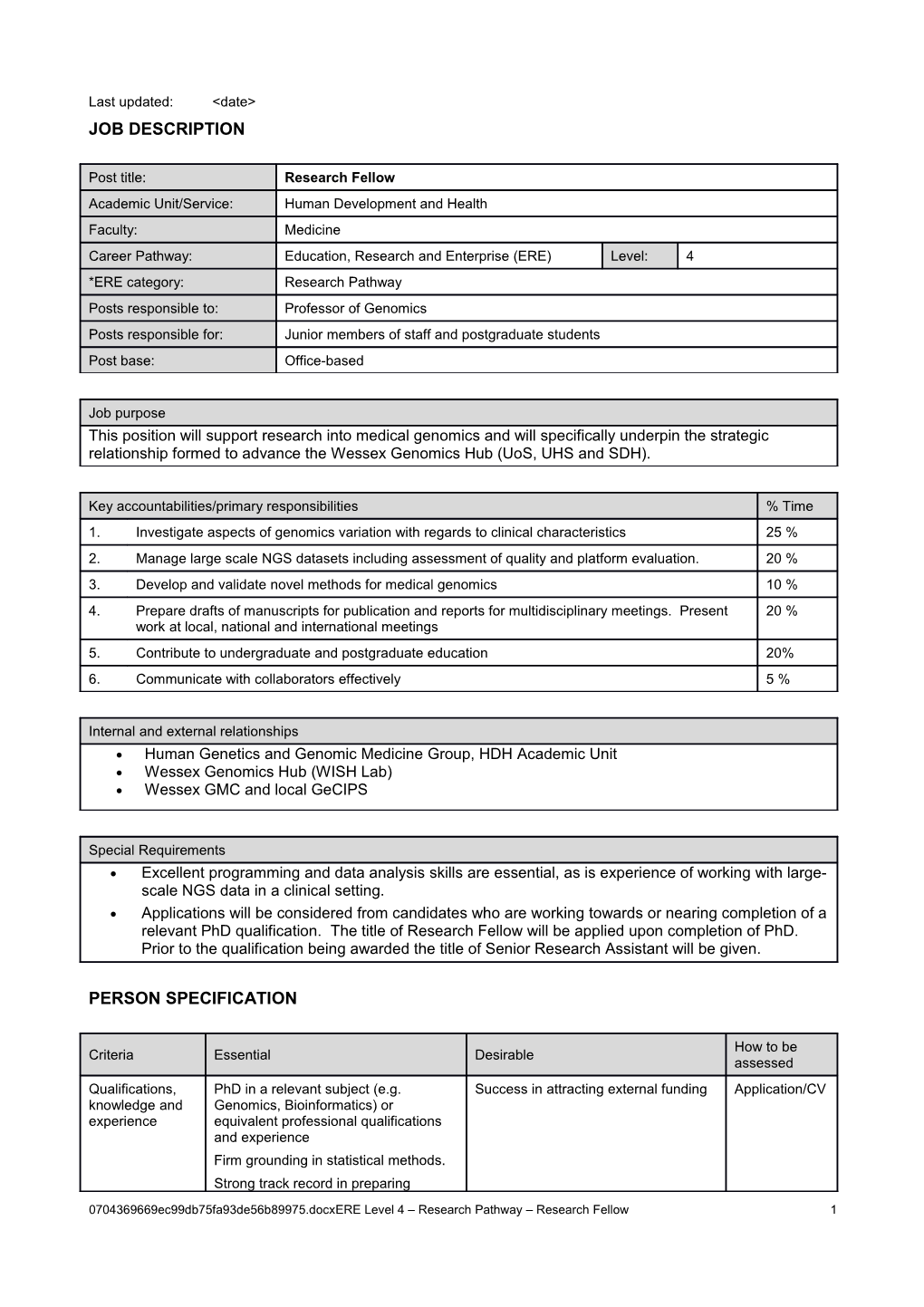 Person Specification s31