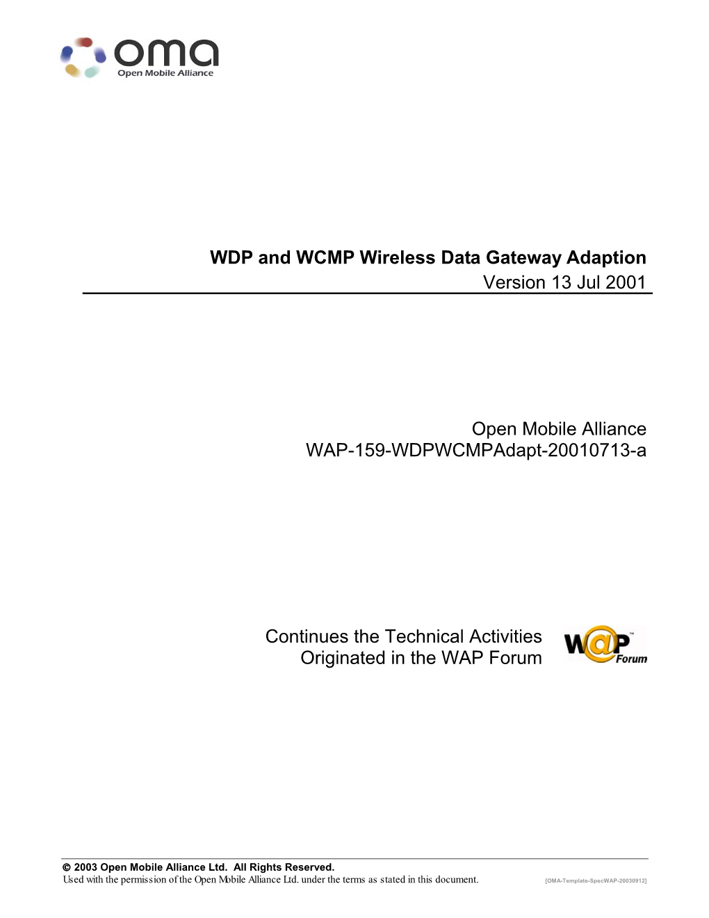 OMA Specification Template