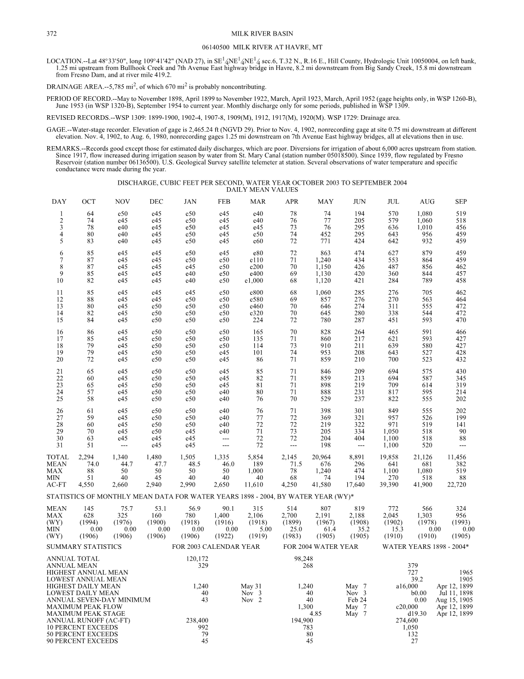 Volume 1. Hudson Bay and Upper Missouri River Basins