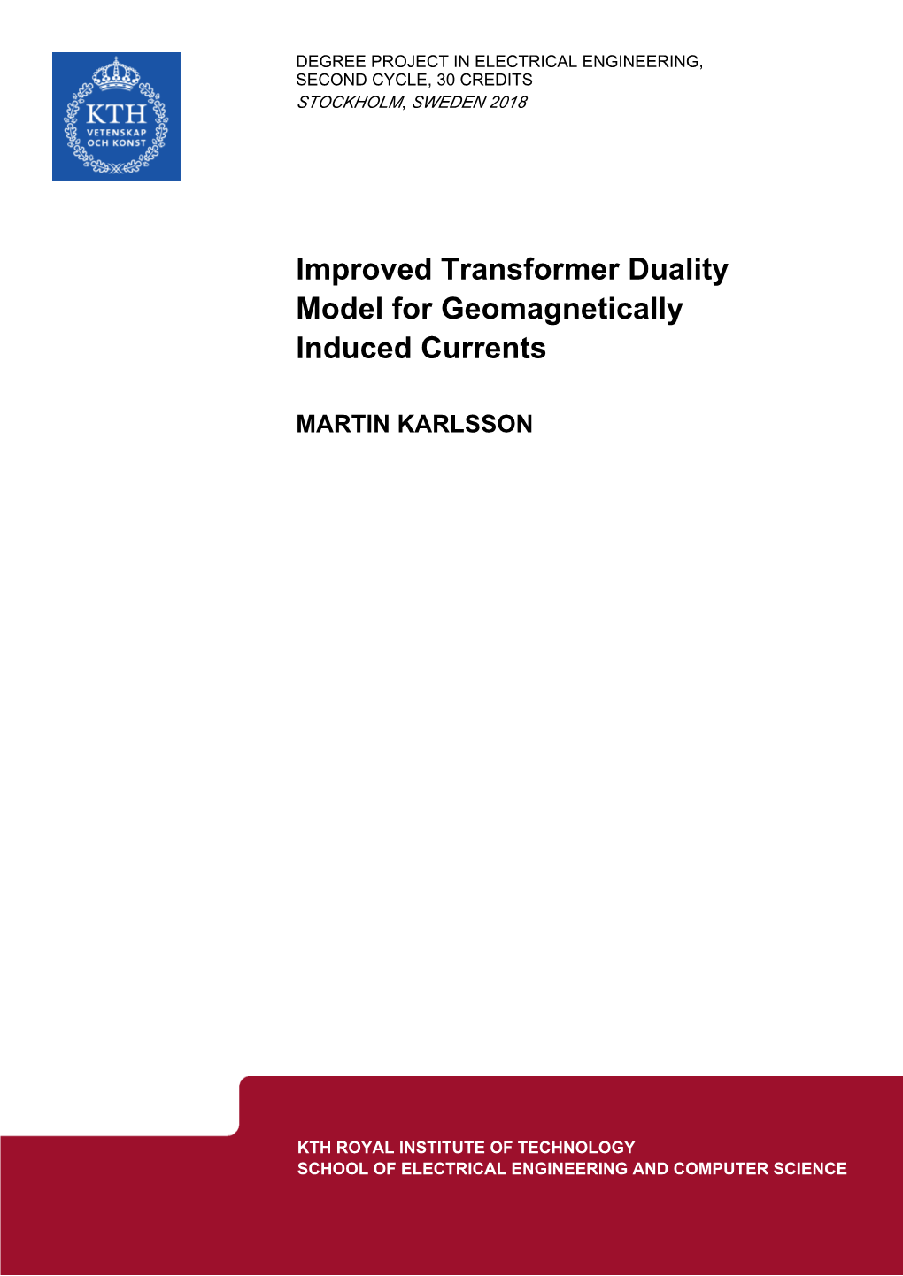 Improved Transformer Duality Model for Geomagnetically Induced Currents