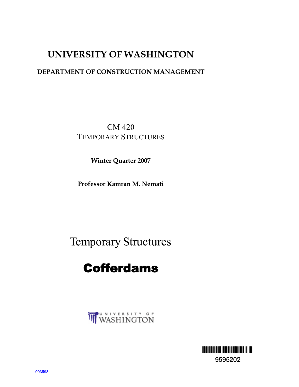 Cm 420 Temporary Structures