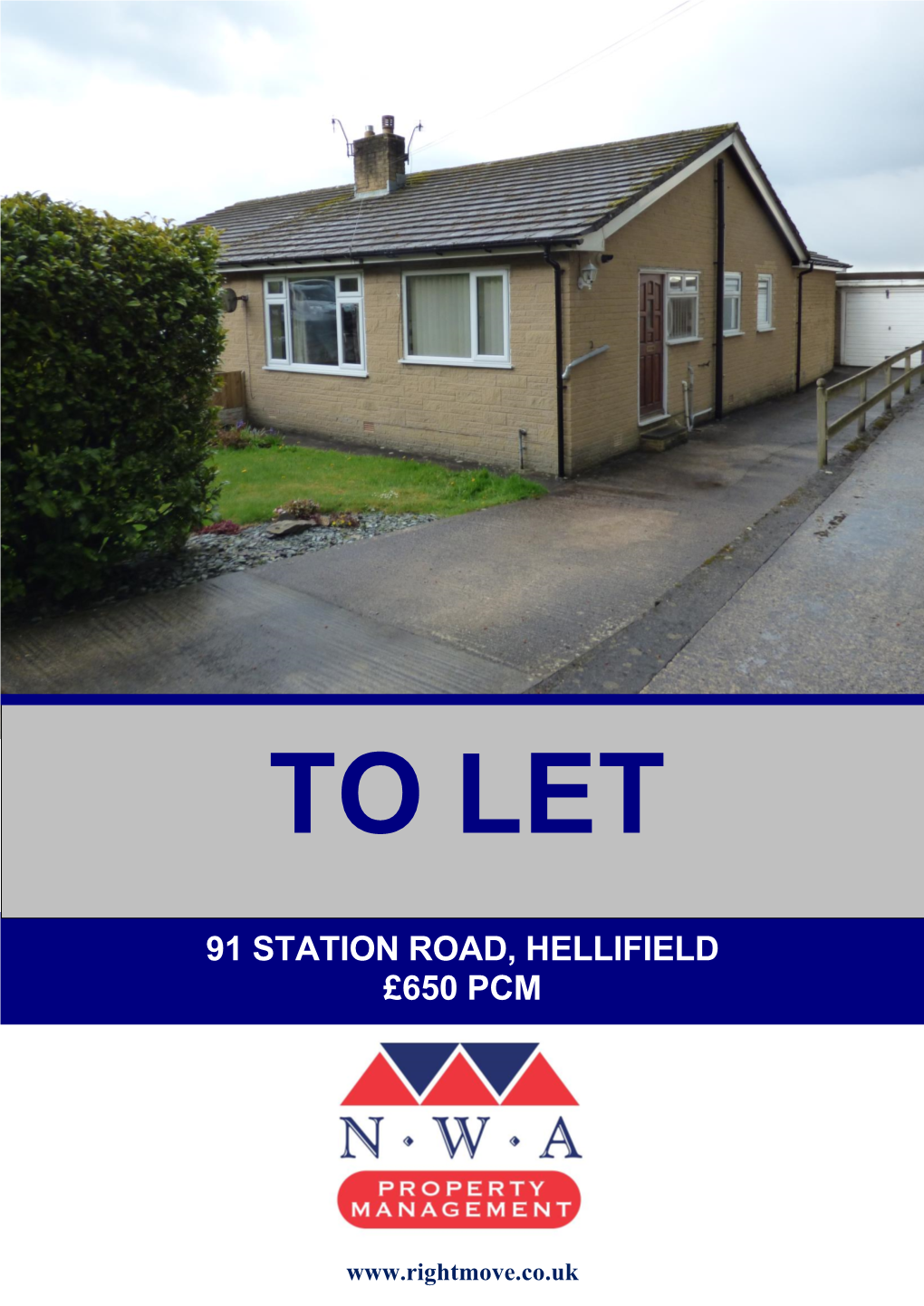 91 Station Road, Hellifield £650 Pcm