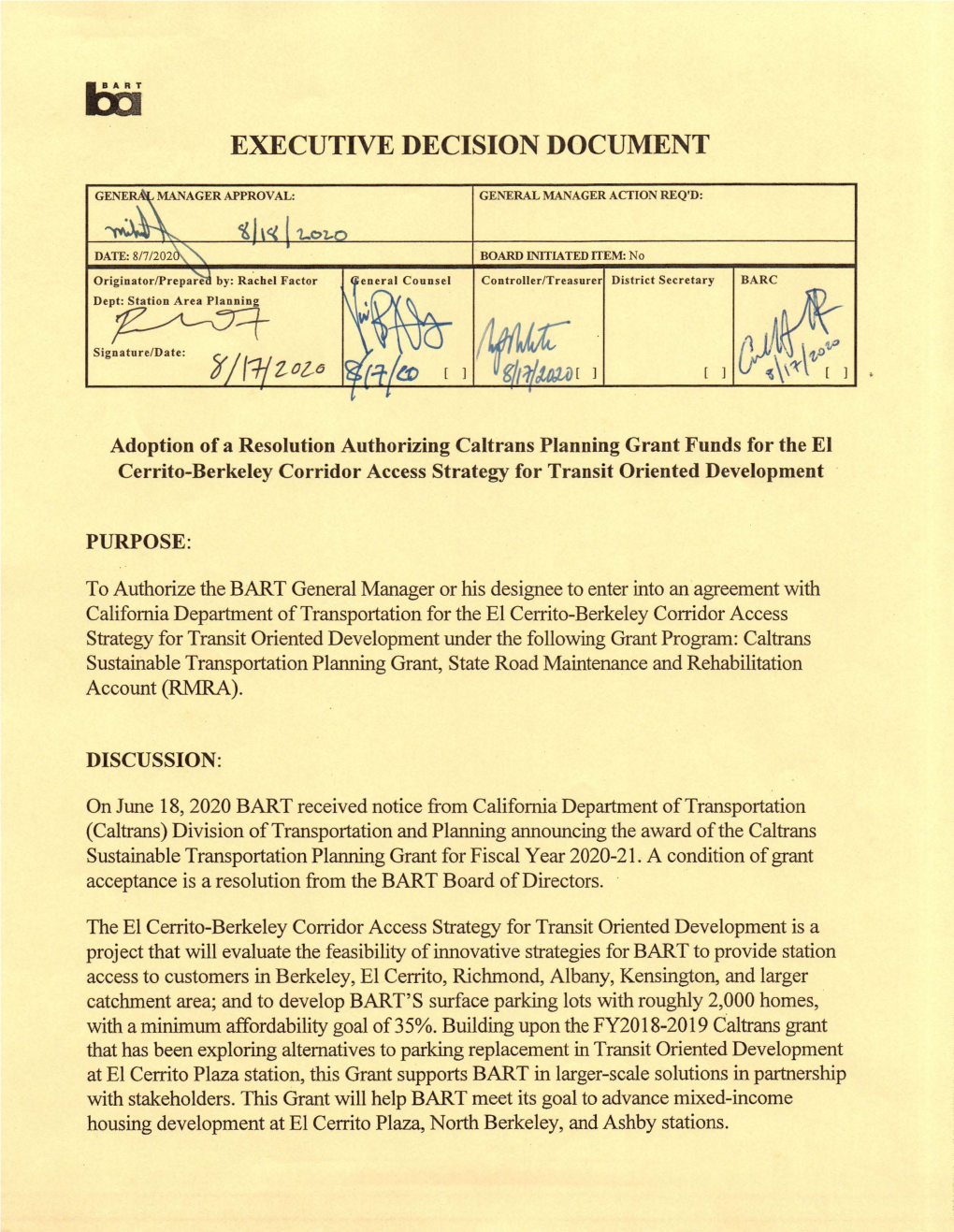 18-827 Resolution Authorizing a Funding Agreement with California