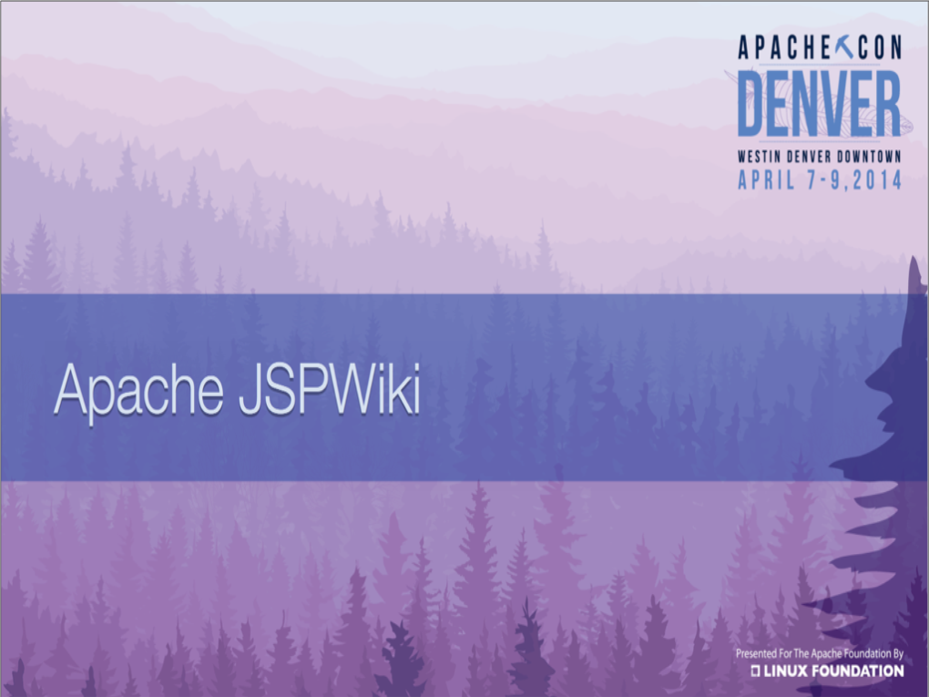 Apache Jspwiki, April 2014
