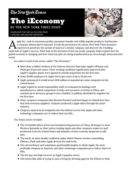 The Ieconomy
