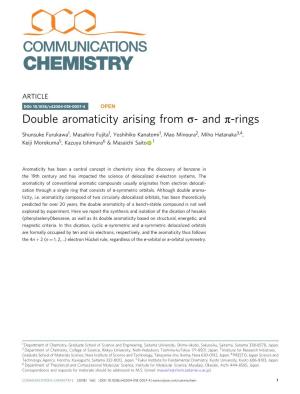 Double Aromaticity Arising from Ïƒ