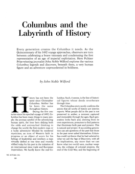 Columbus and the Labyrinth of History