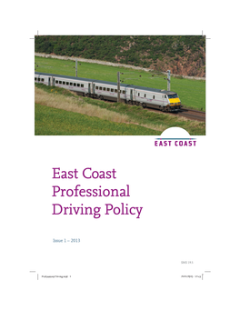 East Coast Professional Driving Policy