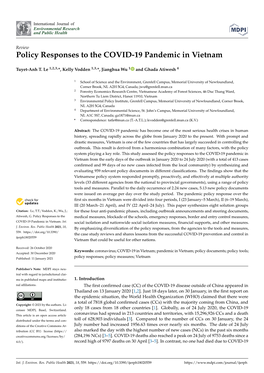 Policy Responses to the COVID-19 Pandemic in Vietnam
