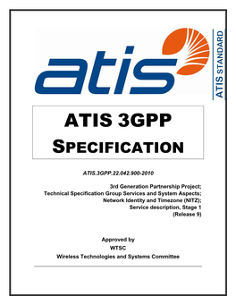Atis 3Gpp Specification