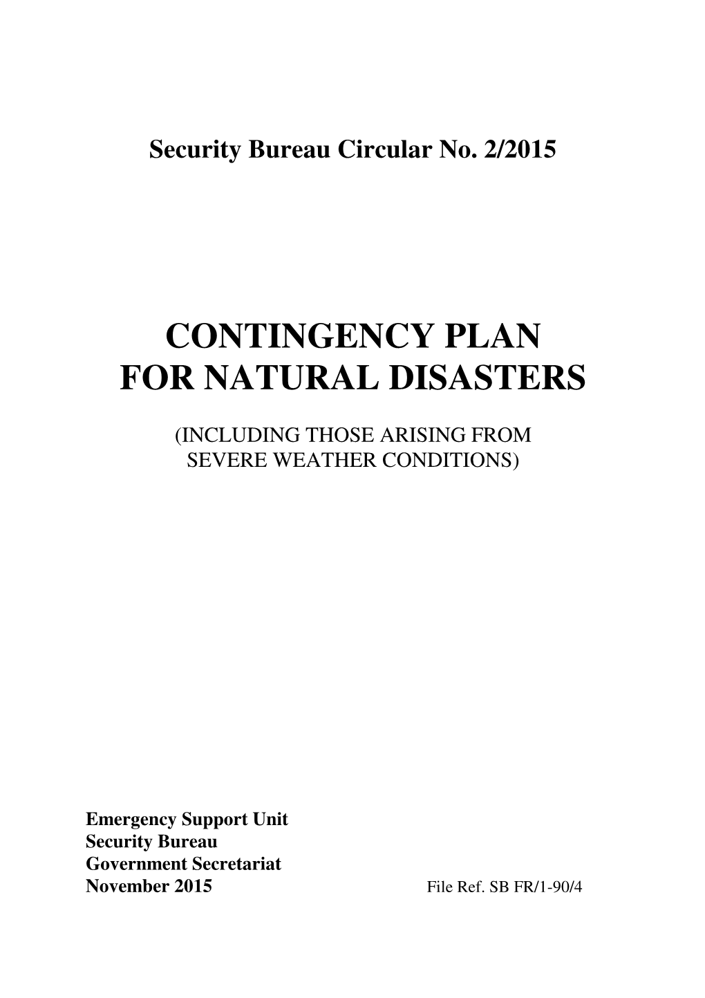 contingency-plan-for-natural-disasters-docslib