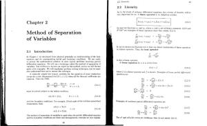 Method of Separation of Variables