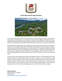 Unicoi State Park & Lodge Overview