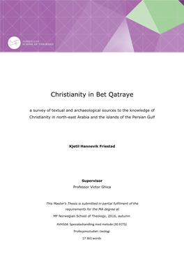Christianity in Bet Qatraye